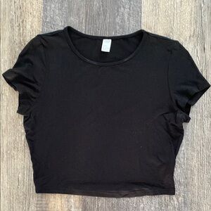 Classic Black Women's Crop Top